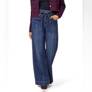 Scotch & Soda Wide-Leg Blue Jeans with belted waist size 2/26 # 935